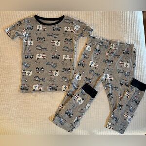 Carter’s Kids Pajamas Rescue Ambulance Helicopter Dogs 100% cotton Size 12 VGC!